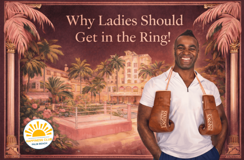 Simon Bakinde, former French professional boxer ranked 10th in the world and now owner of Simon’s Boxing Club in Palm Beach Florida. With warmth and fluid guidance, he empowers every woman to feel capable, confident, and comfortable in the ring through this exclusive event in Palm Beach March 31st, 2026.