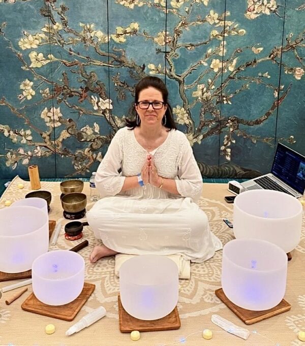 Experience the healing power of sound at Happiness Club on April 14 in Palm Beach. Babette Sughrue explores the ancient roots and modern science of sound healing followed by an immersive crystal singing bowl sound bath.
