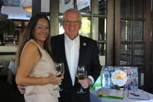 Tom Van Horn and his wife Judy Van Horn at his lunch learning workshop at Cafe Sapori
